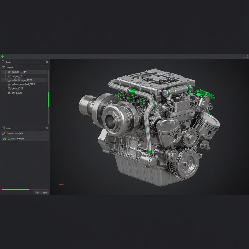 3D CAD Converter application interface