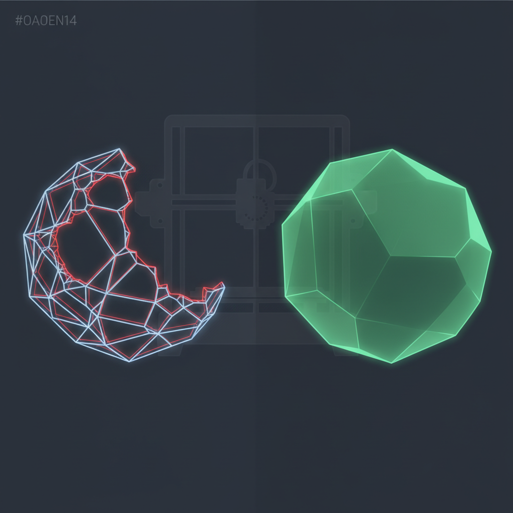 3D printing mesh repair before and after