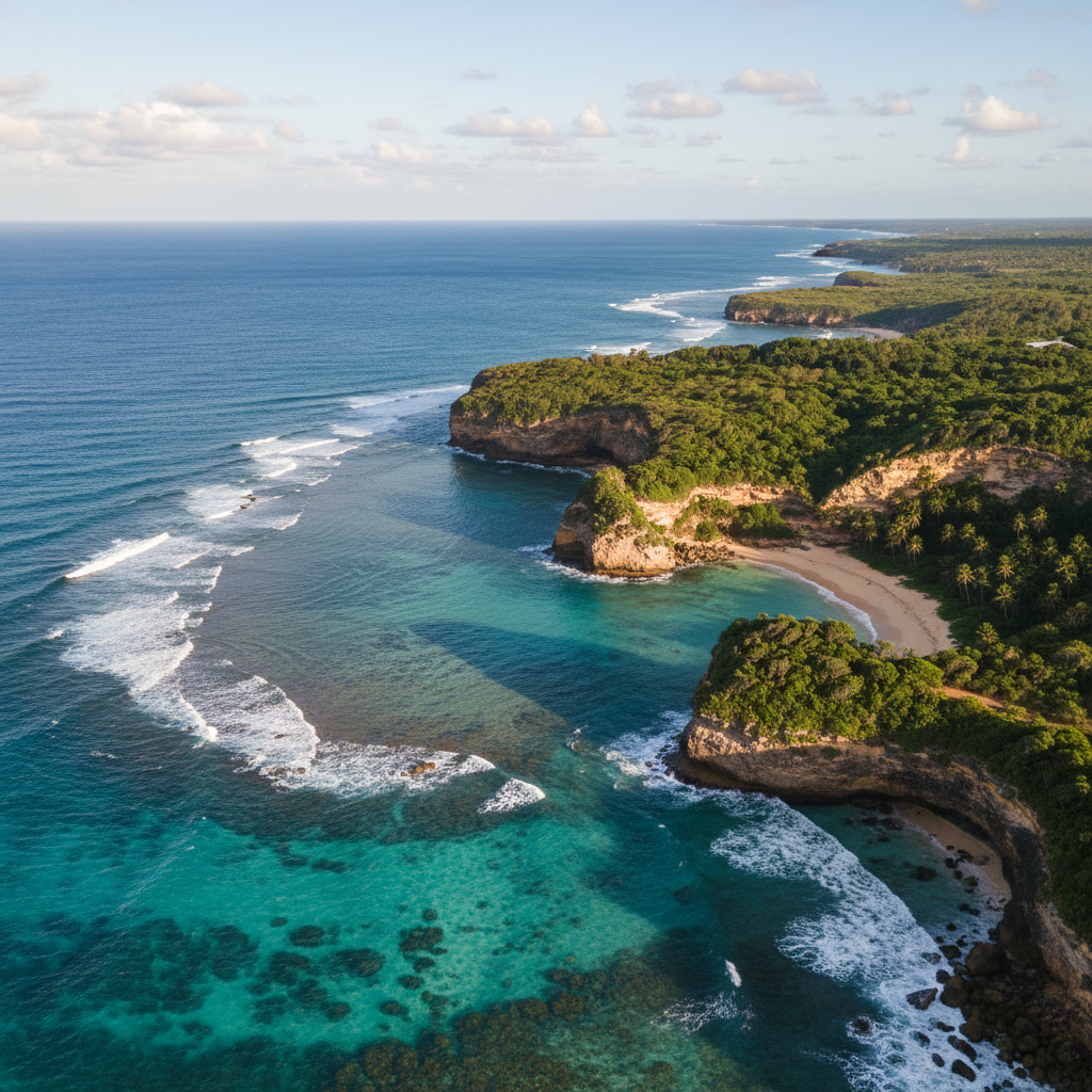Stabilized drone footage after