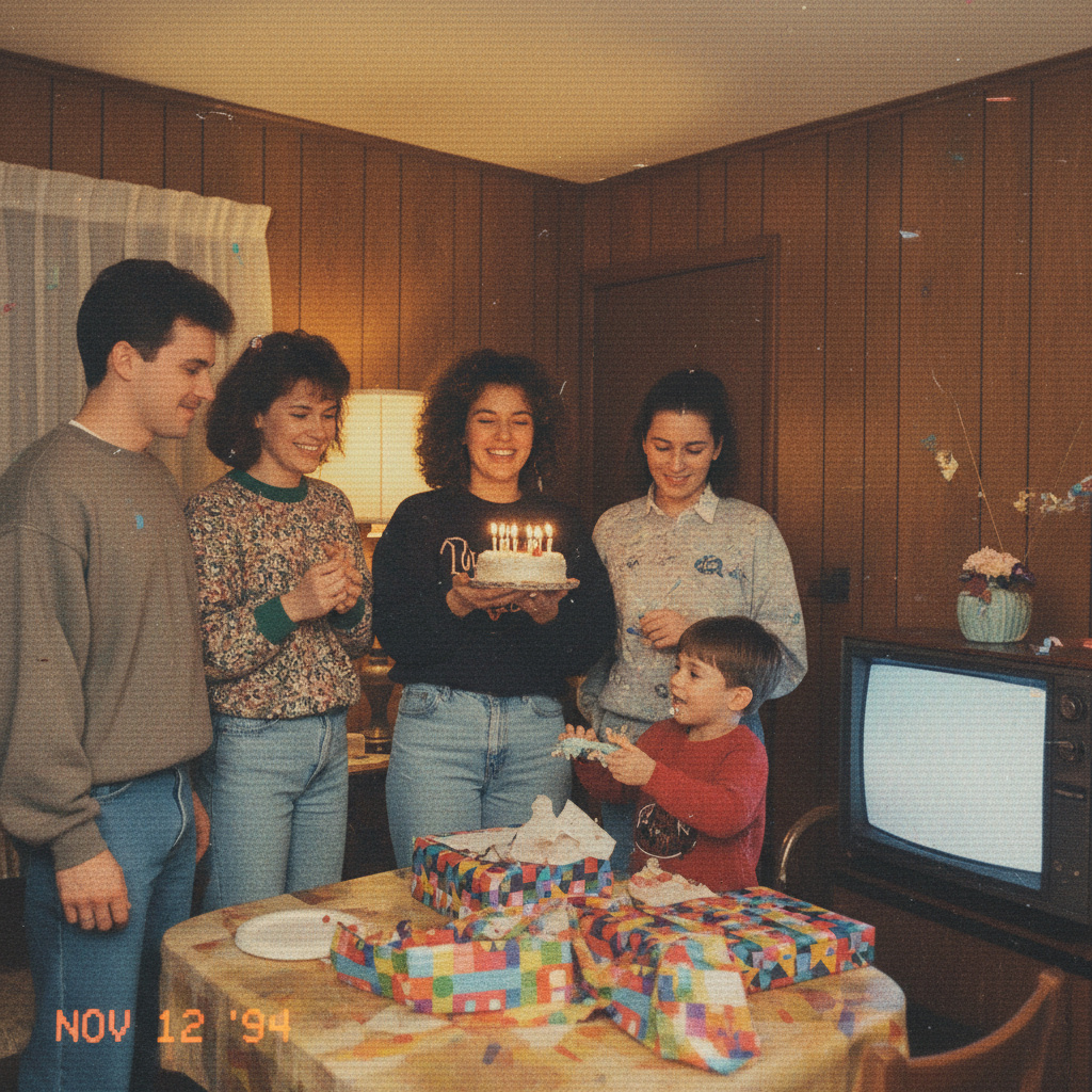 VHS footage before restoration