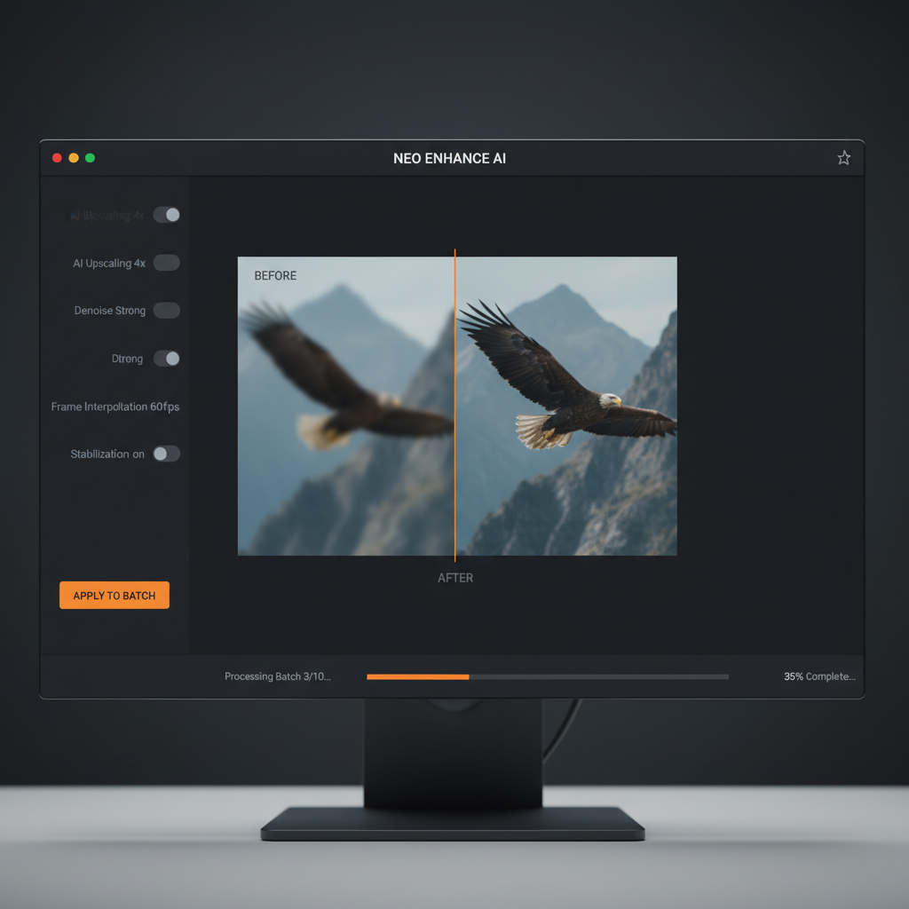 AI Video Enhancer Studio interface