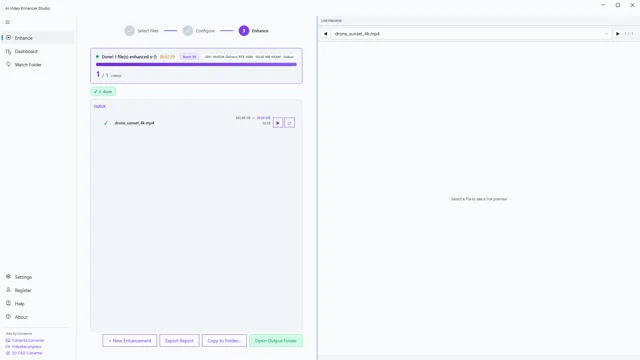 AI Video Enhancer Studio